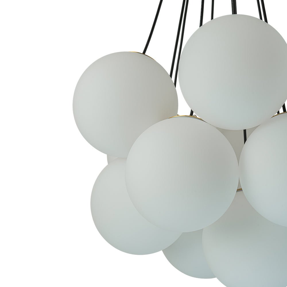 Moderno Candelabro de Burbuja de Vidrio con 13 Luces