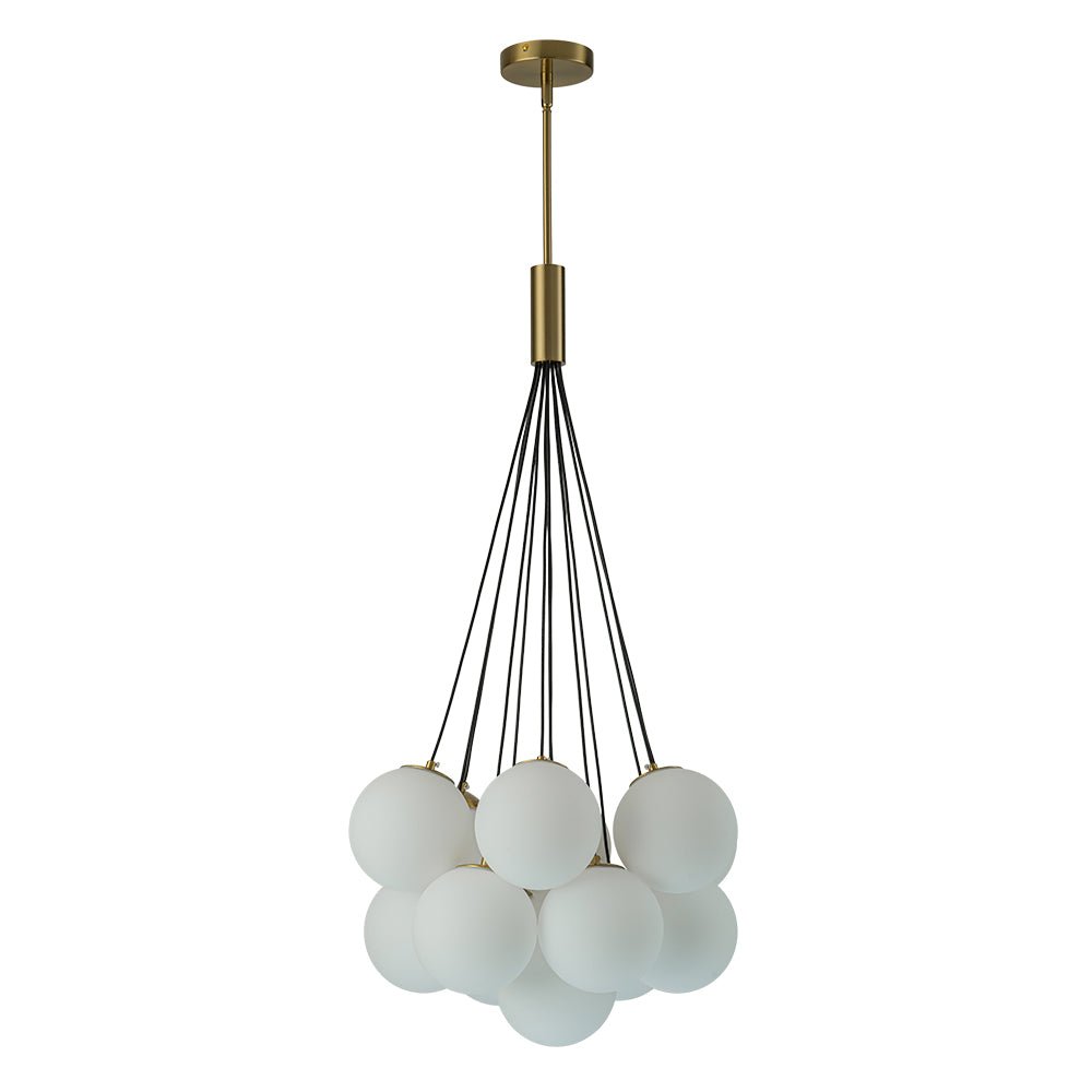 Moderno Candelabro de Burbuja de Vidrio con 13 Luces