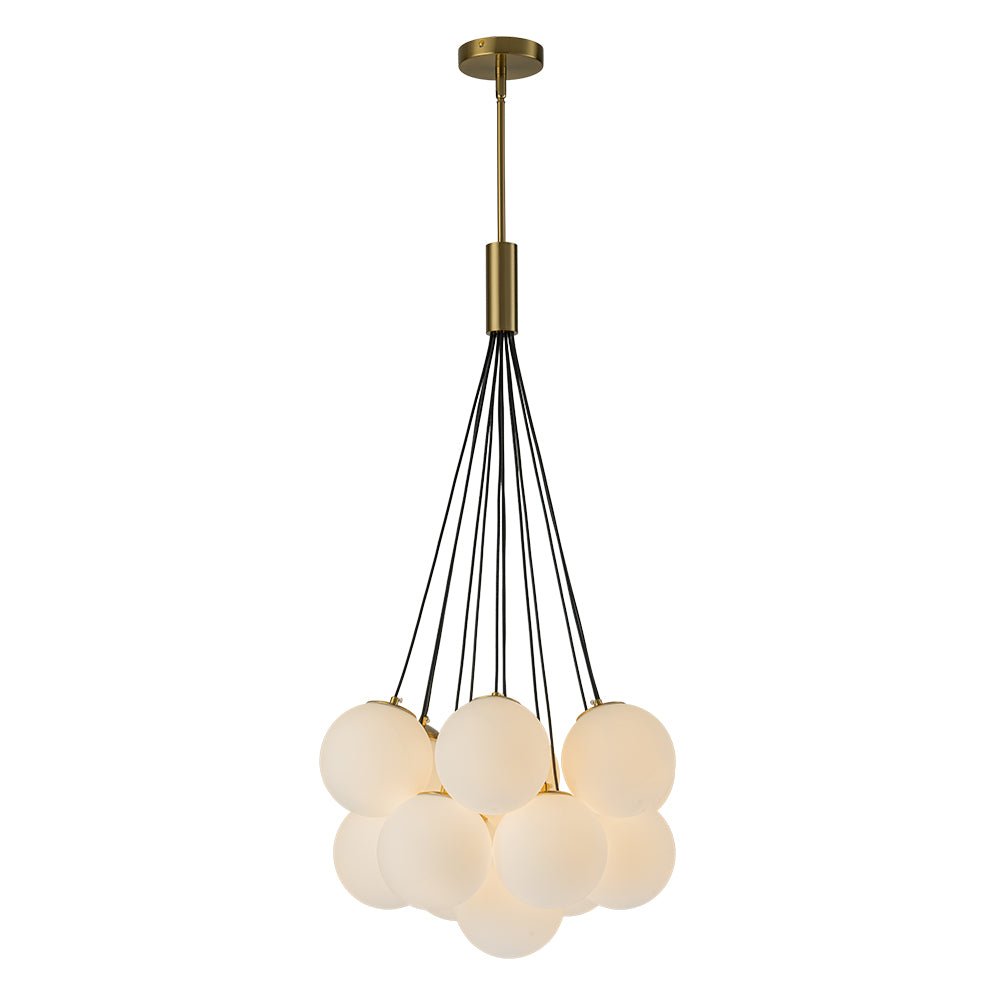 Moderno Candelabro de Burbuja de Vidrio con 13 Luces