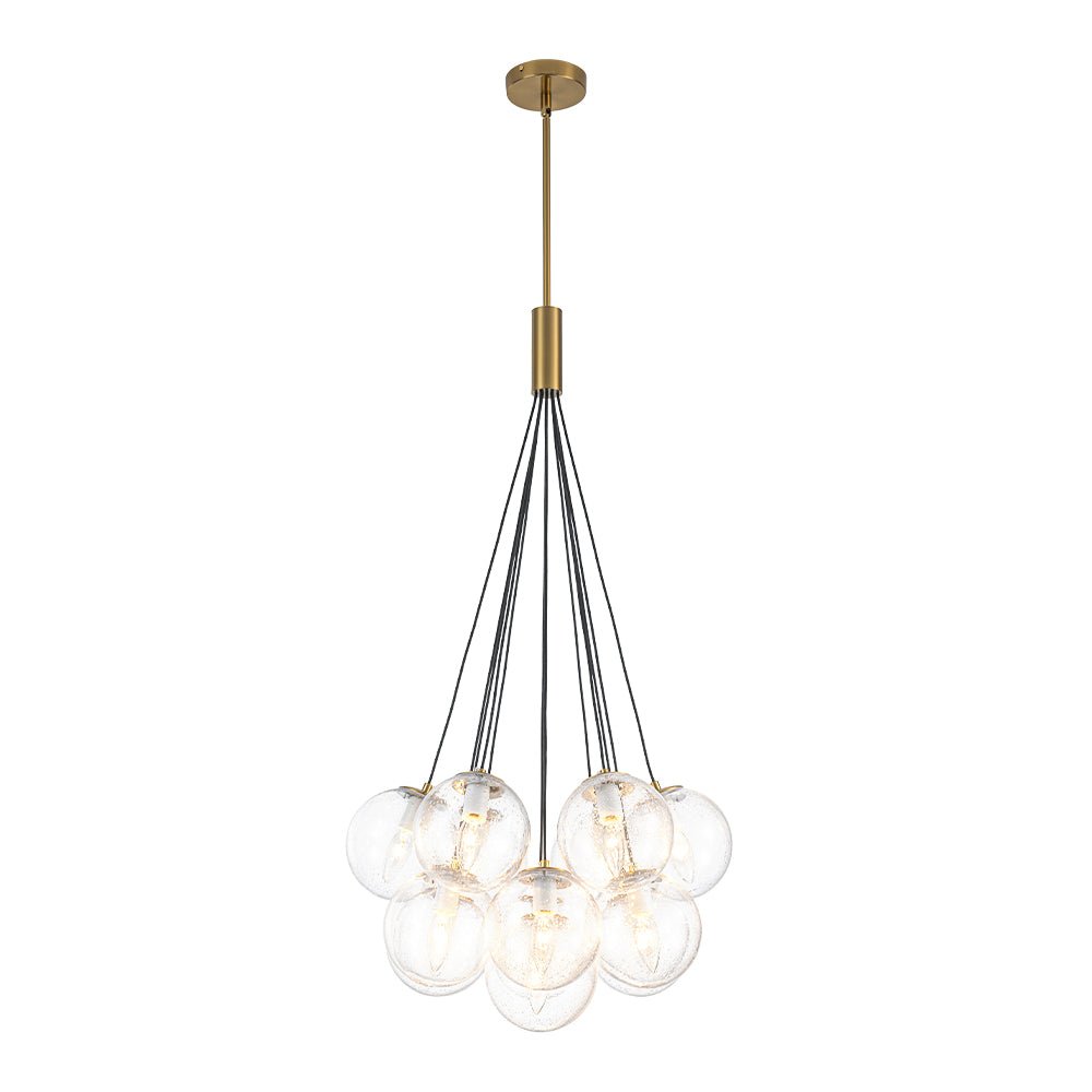 Moderno Candelabro de Burbuja de Vidrio con 13 Luces