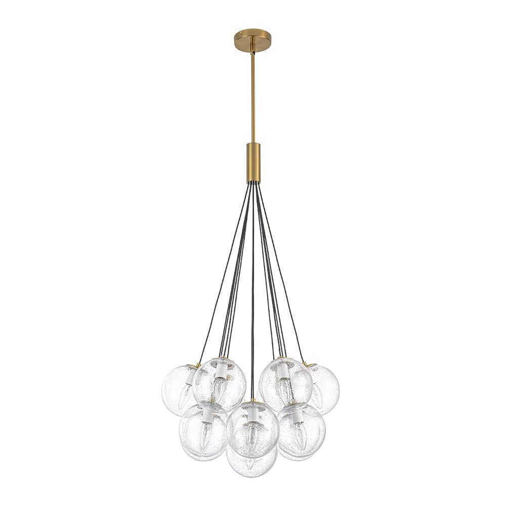 Moderno Candelabro de Burbuja de Vidrio con 13 Luces