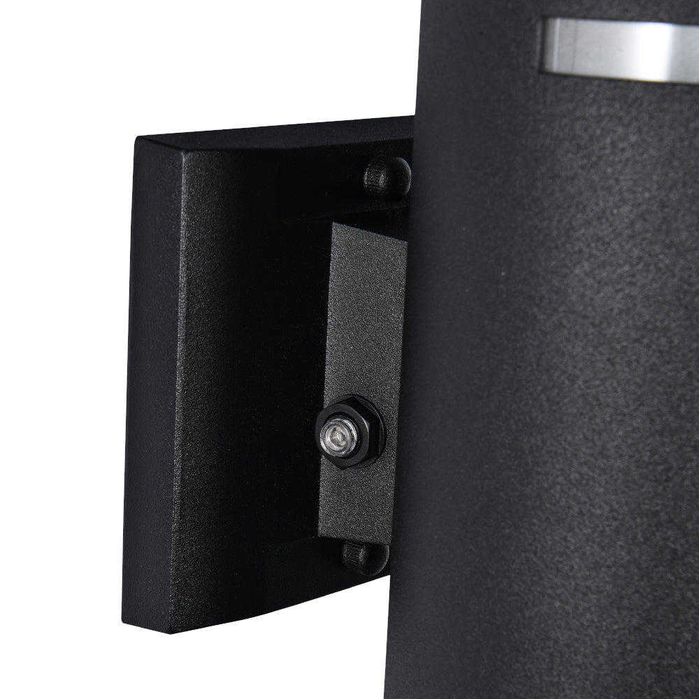 Moderna Lámpara de Pared Exterior Cilíndrica de 2 Luces