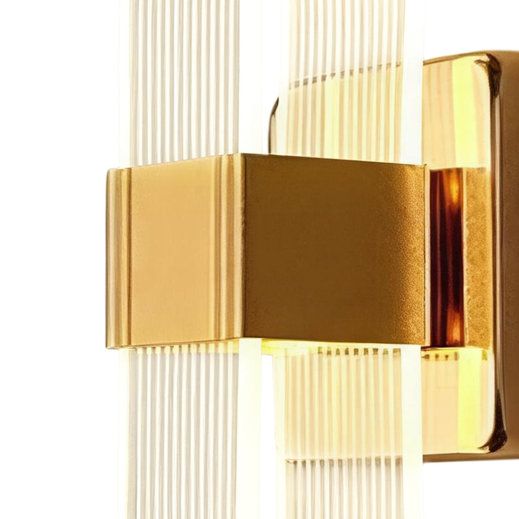 Aplique de Pared LED Ovalado Estriado Dimmable de 3 Colores Moderno