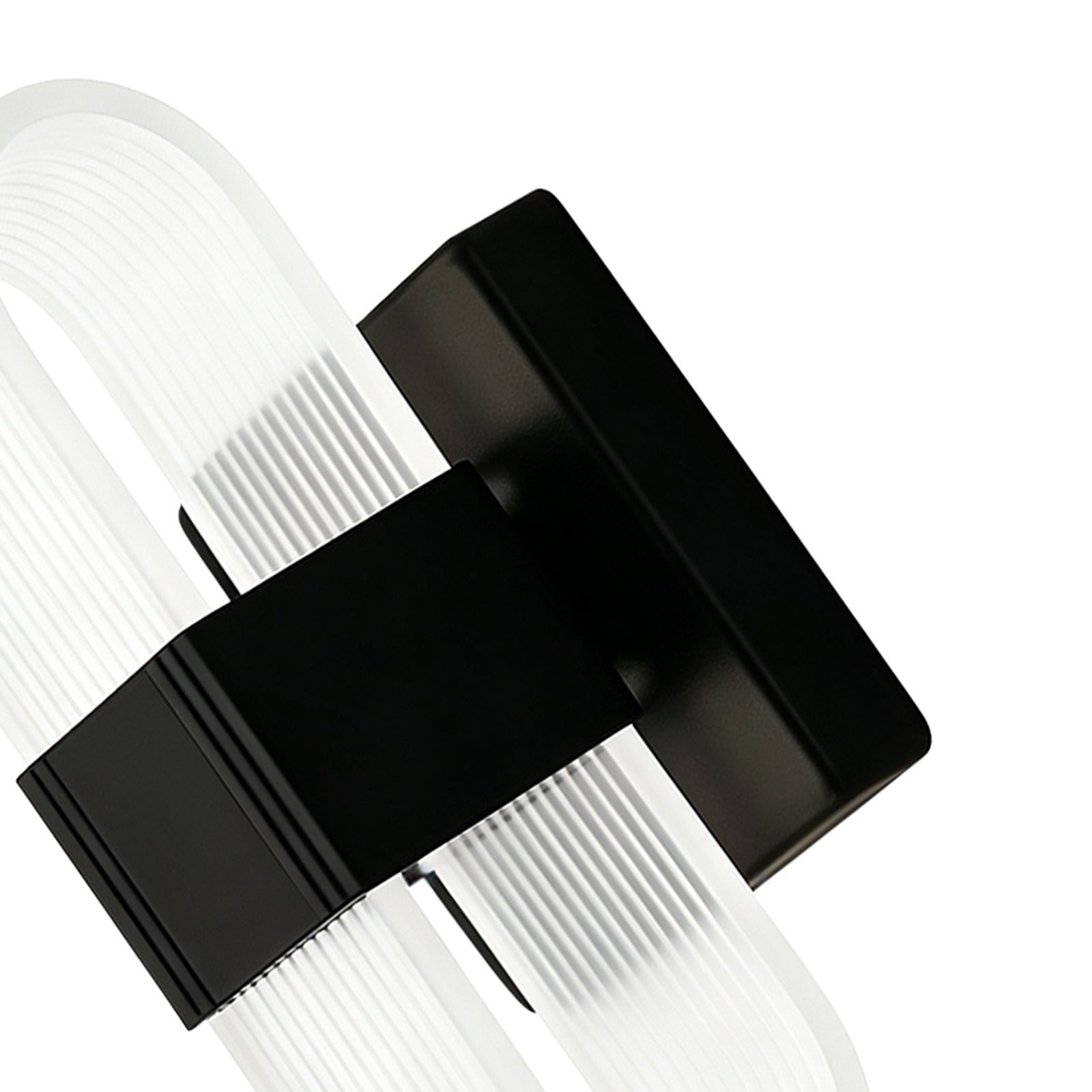 Aplique de Pared LED Ovalado Estriado Dimmable de 3 Colores Moderno