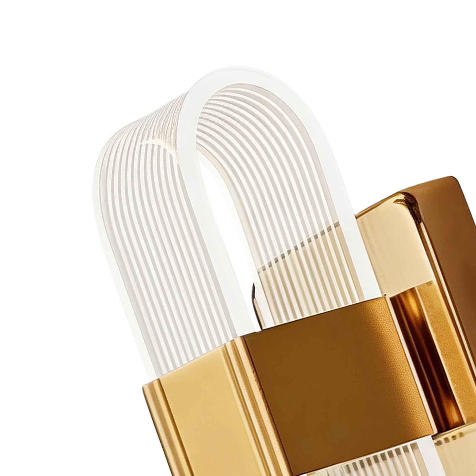 Aplique de Pared LED Ovalado Estriado Dimmable de 3 Colores Moderno