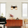 Luz de Vanity Moderna para Baño con Acento de Cristal de Vidrio