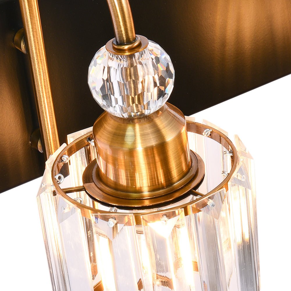 Luz de Vanity Moderna para Baño con Acento de Cristal de Vidrio