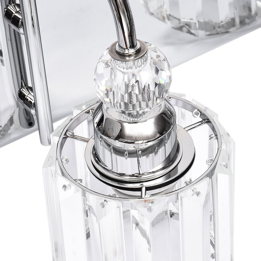 Luz de Vanity Moderna para Baño con Acento de Cristal de Vidrio