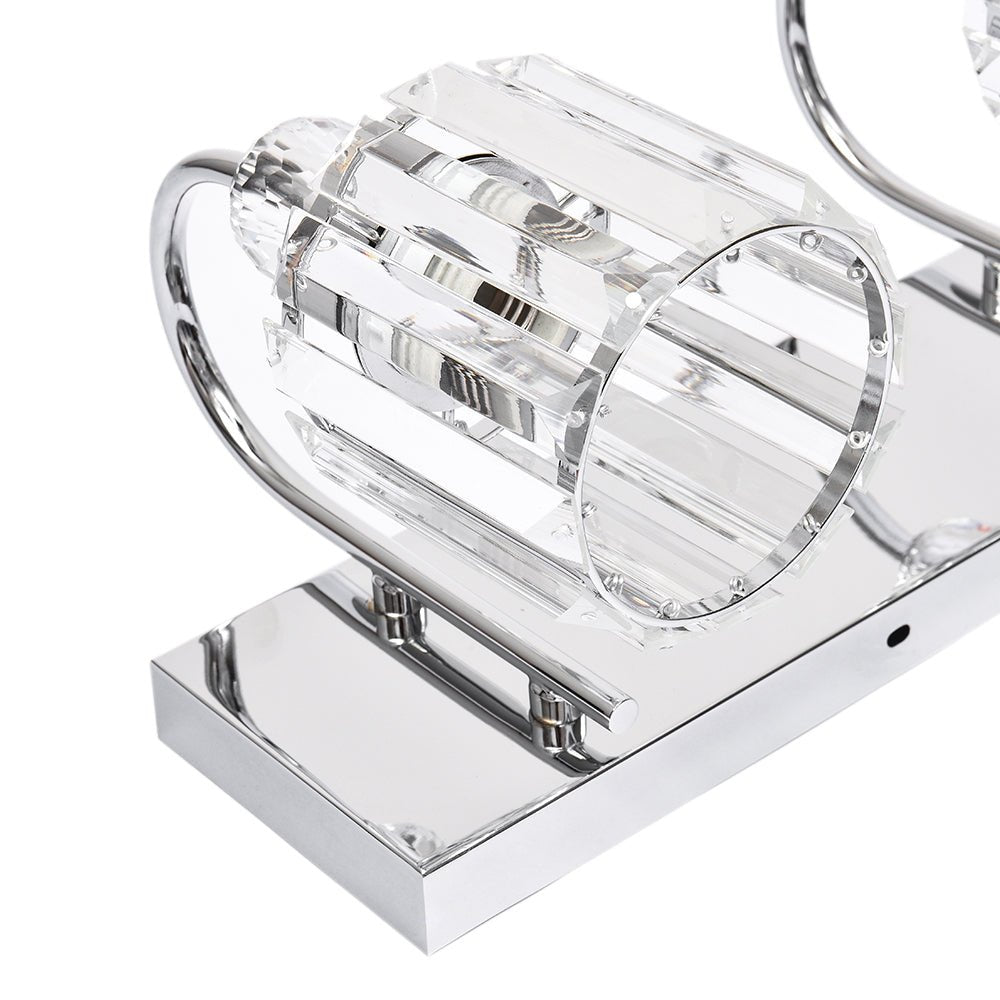Luz de Vanity Moderna para Baño con Acento de Cristal de Vidrio