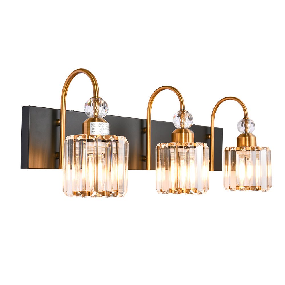 Luz de Vanity Moderna para Baño con Acento de Cristal de Vidrio