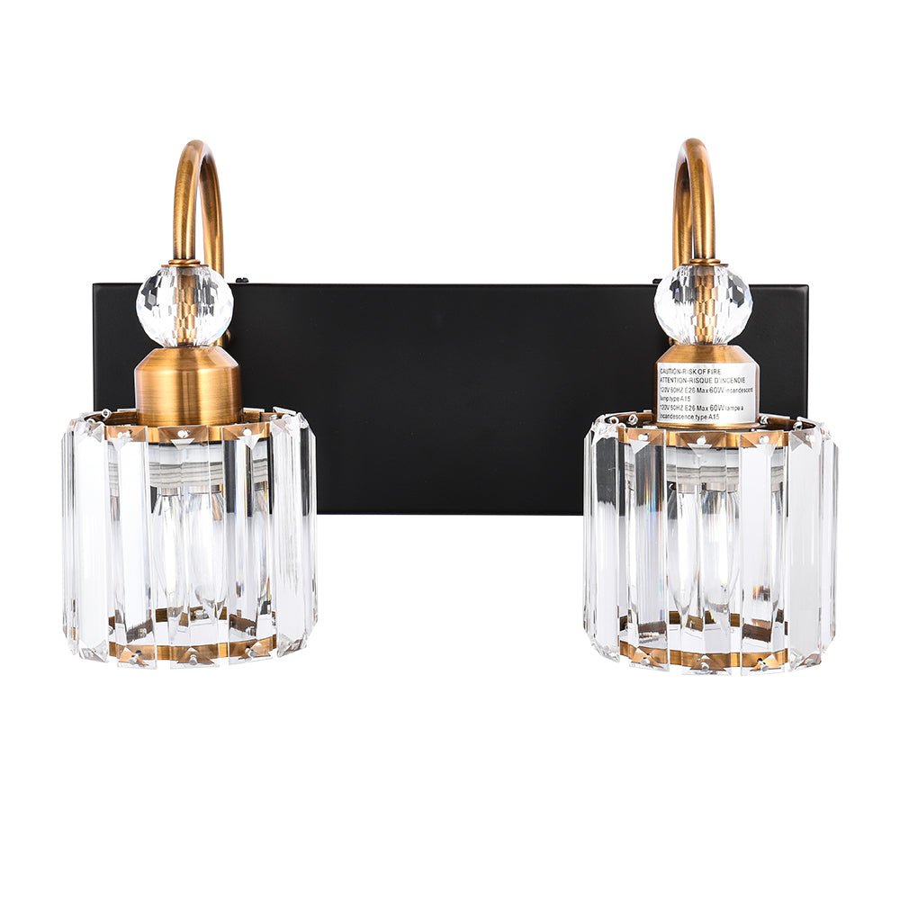 Luz de Vanity Moderna para Baño con Acento de Cristal de Vidrio