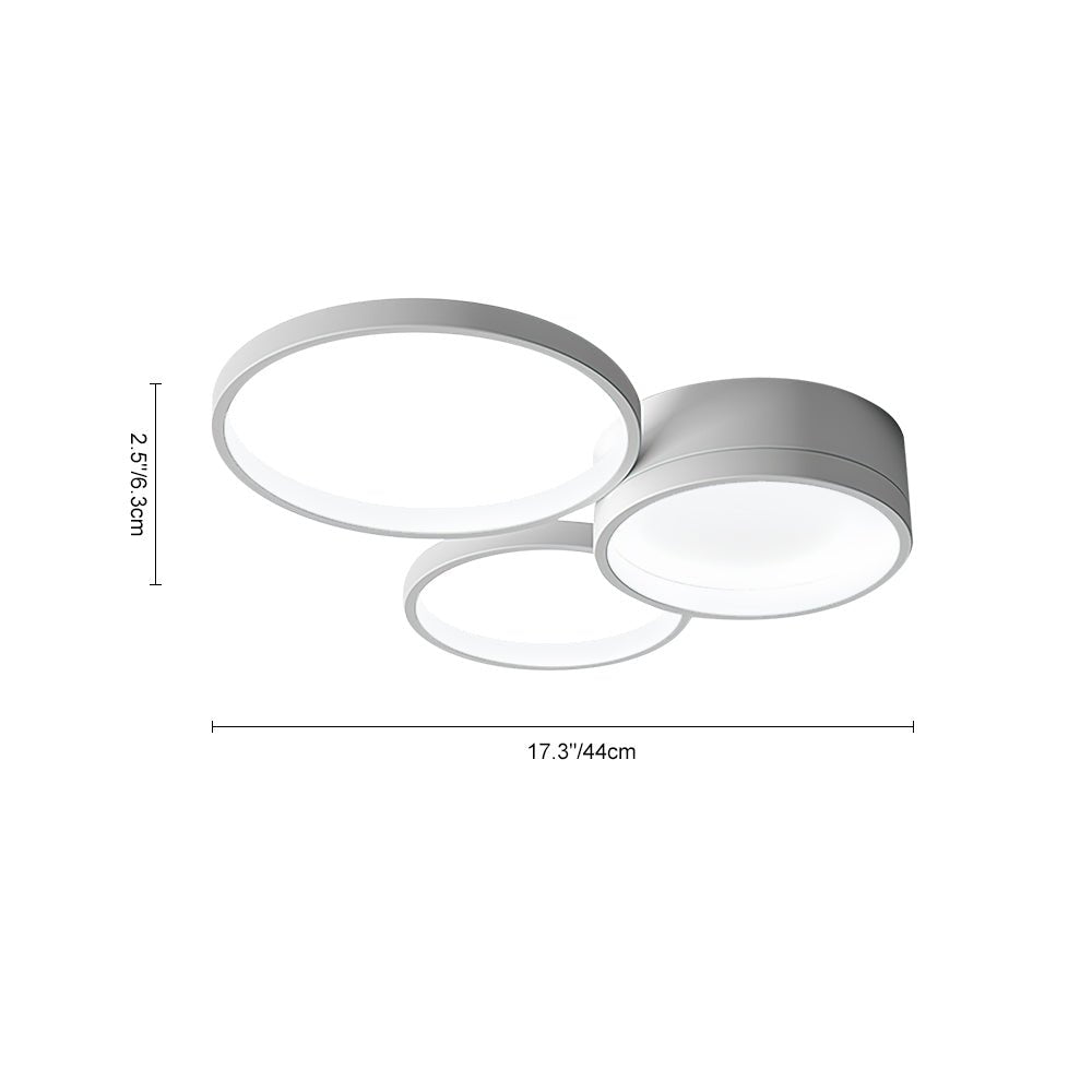 Montaje de Techo LED Dimmable en Forma de Círculo Moderno