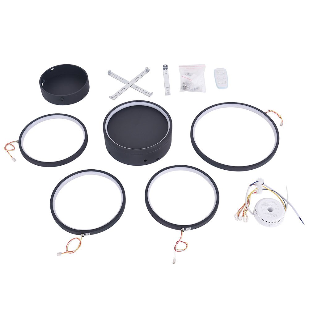 Montaje de Techo LED Dimmable en Forma de Círculo Moderno