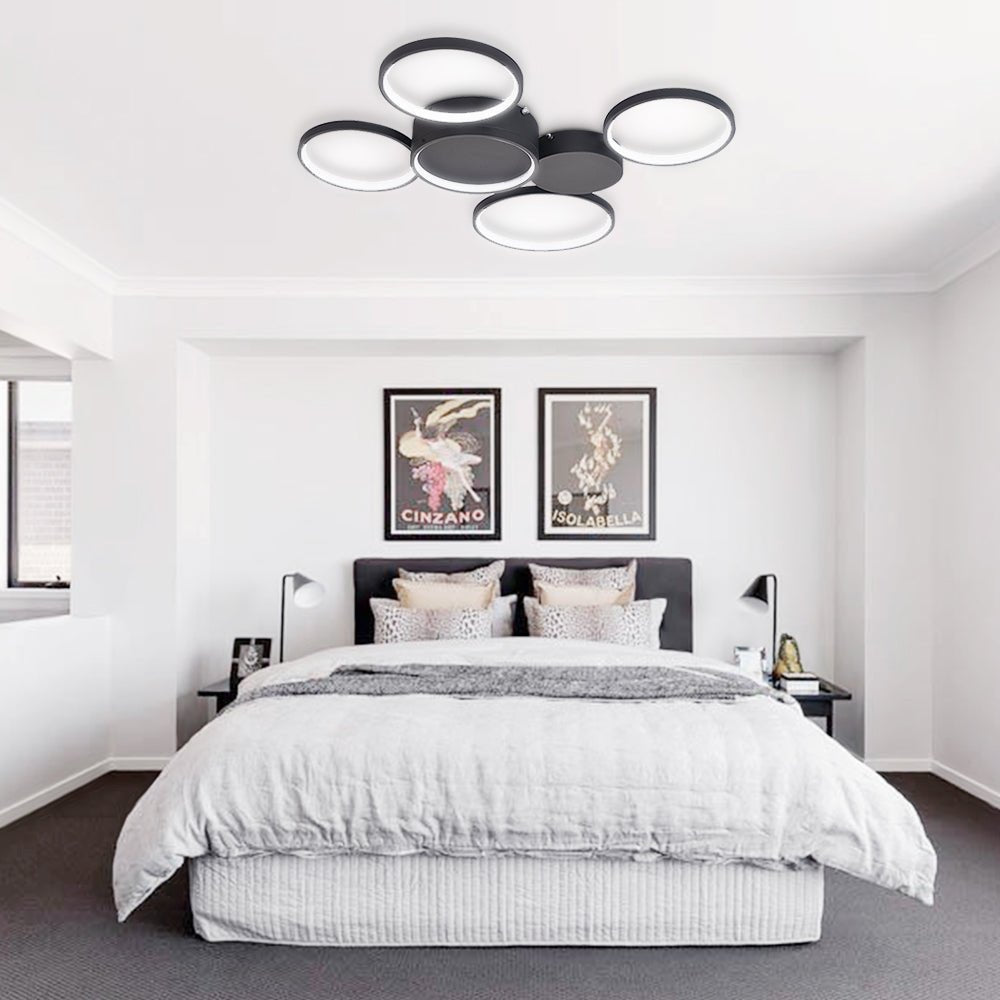 Montaje de Techo LED Dimmable en Forma de Círculo Moderno
