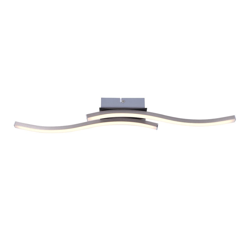 Montaje Semi Empotrado Curvado LED Moderno para Baño