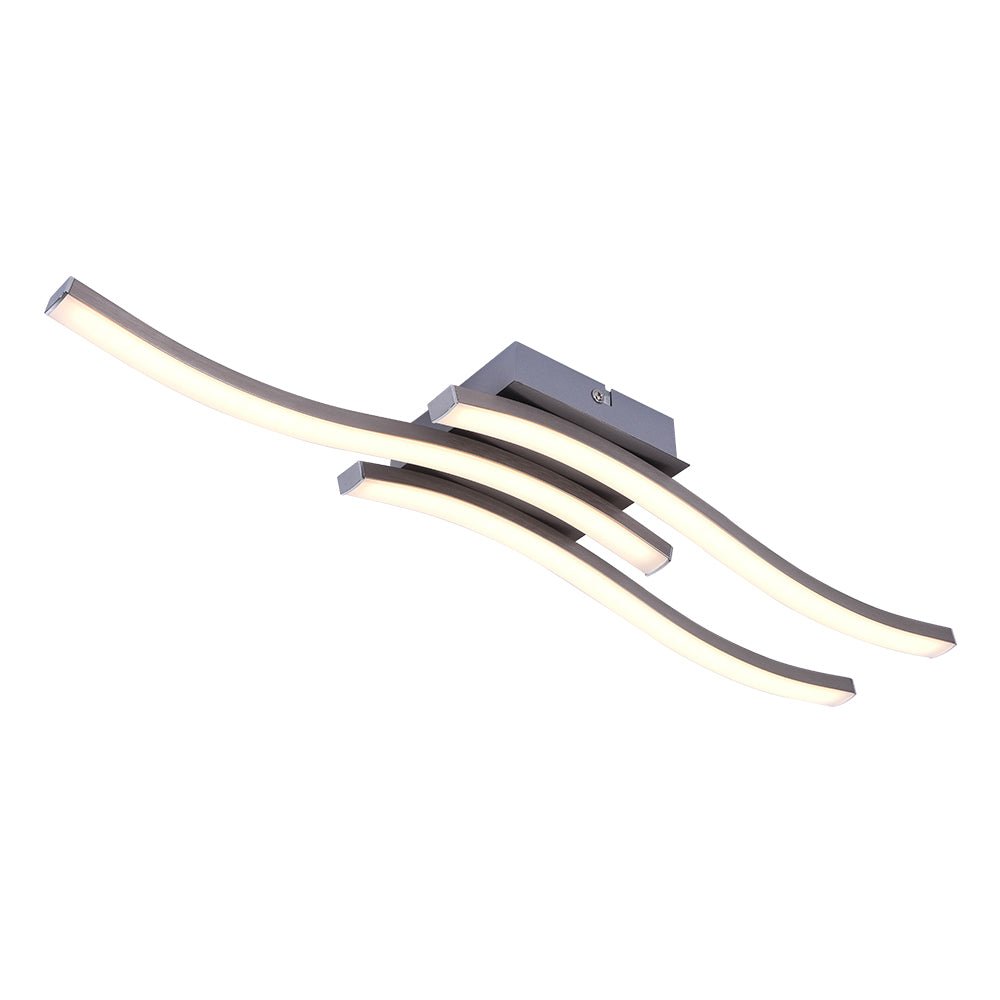 Montaje Semi Empotrado Curvado LED Moderno para Baño