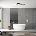 Montaje Semi Empotrado Curvado LED Moderno para Baño