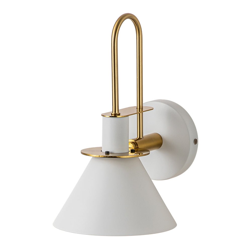 Luz de Pared Cono Moderna de 1 Luz para Mesita de Noche