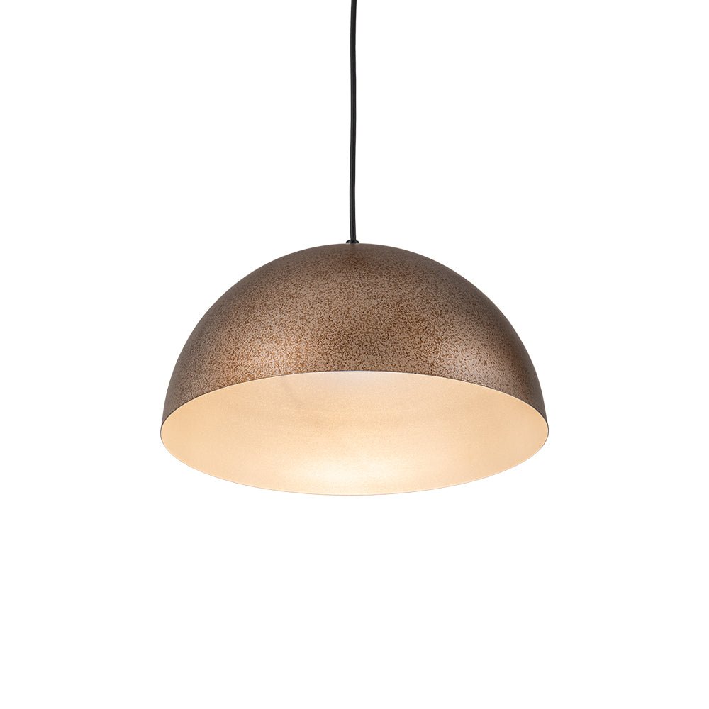 Lámpara colgante de metal en diseño de cúpula industrial de 1 luz para el área de comedor