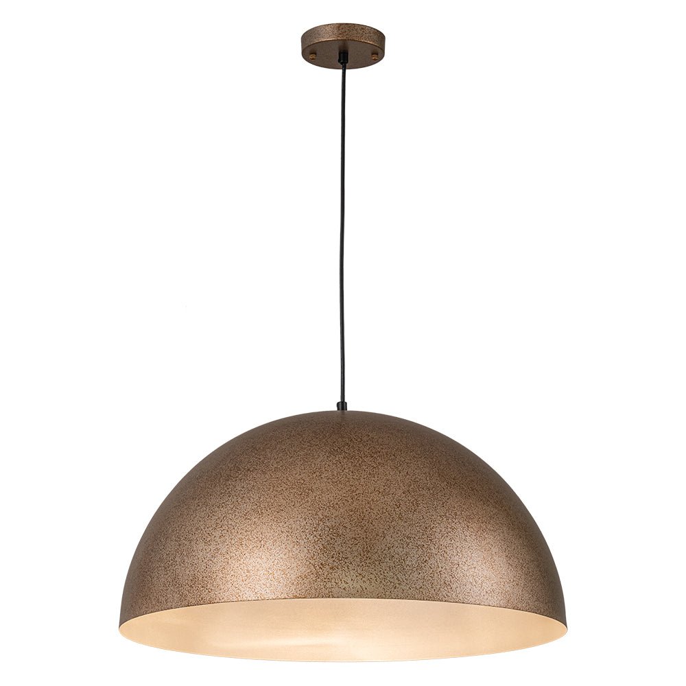 Lámpara colgante de metal en diseño de cúpula industrial de 1 luz para el área de comedor