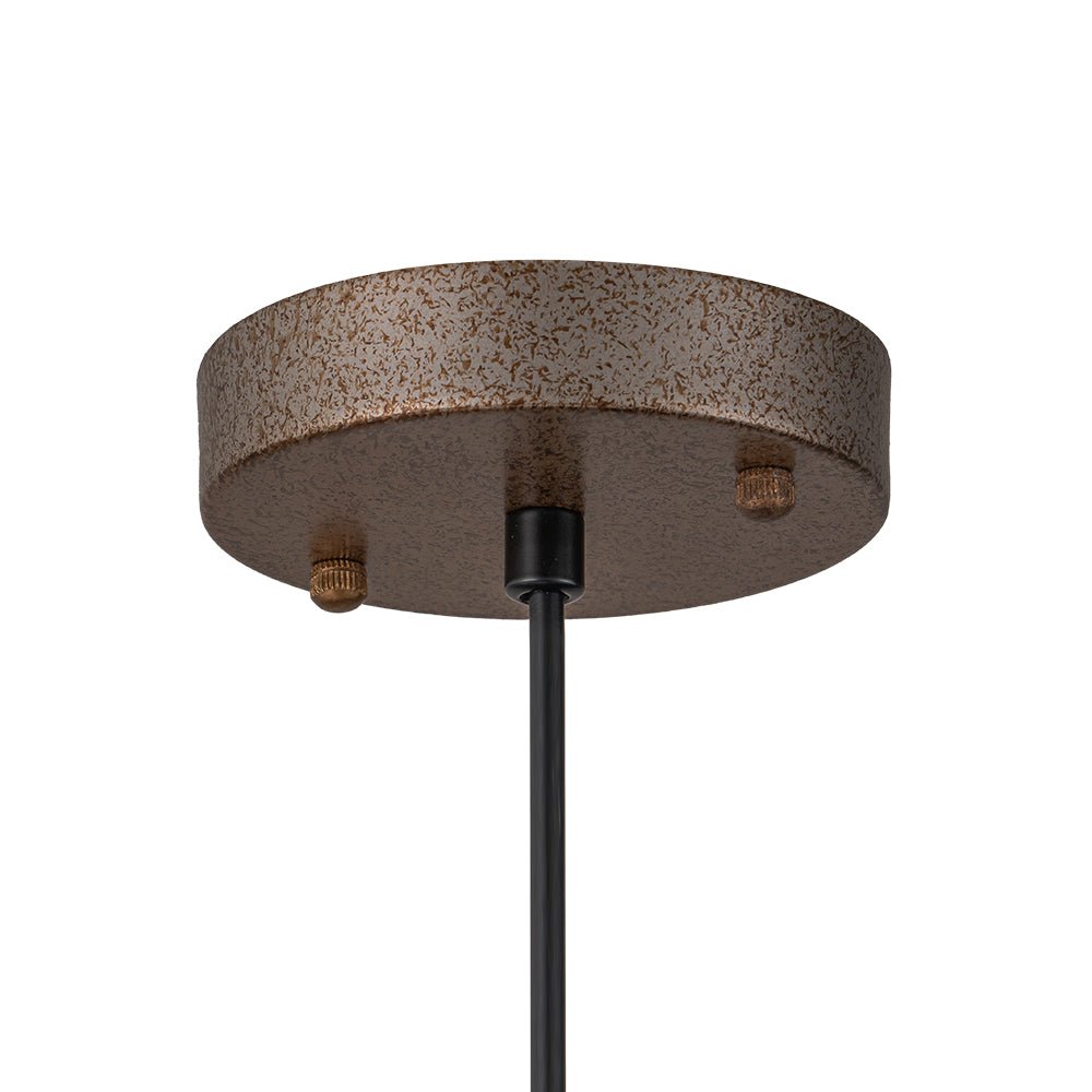 Lámpara colgante de metal en diseño de cúpula industrial de 1 luz para el área de comedor