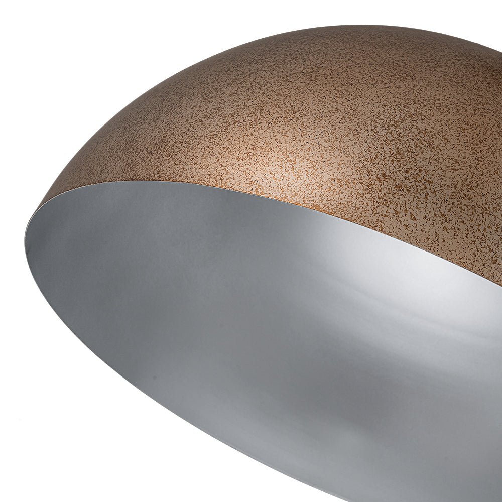 Lámpara colgante de metal en diseño de cúpula industrial de 1 luz para el área de comedor
