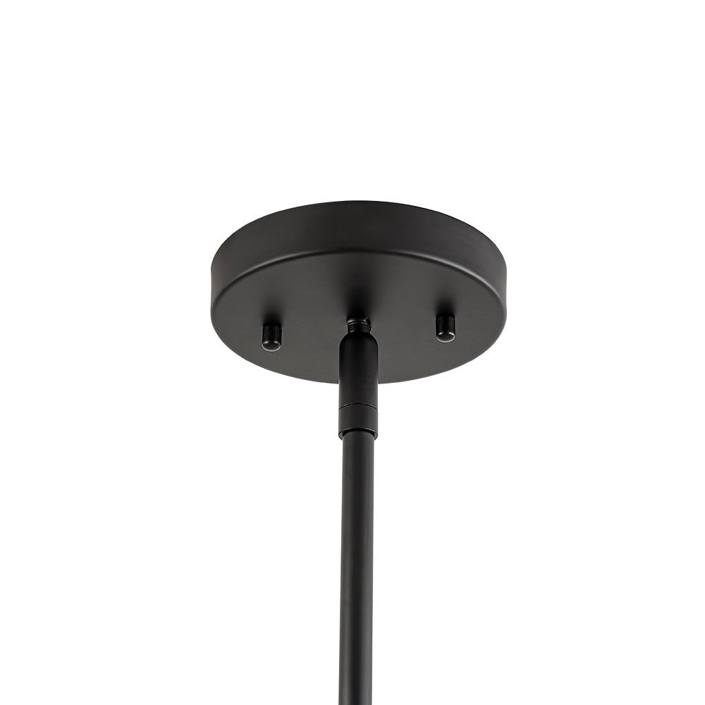 Moderna Lámpara Colgante Lineal de Vidrio Escuela Industrial de 3 Luces