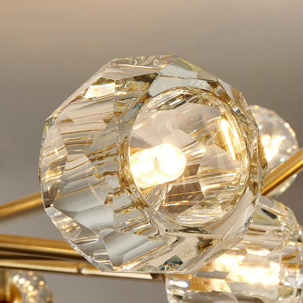 Moderno Lujoso Candelabro de Cristal Sputnik de 12 Luces