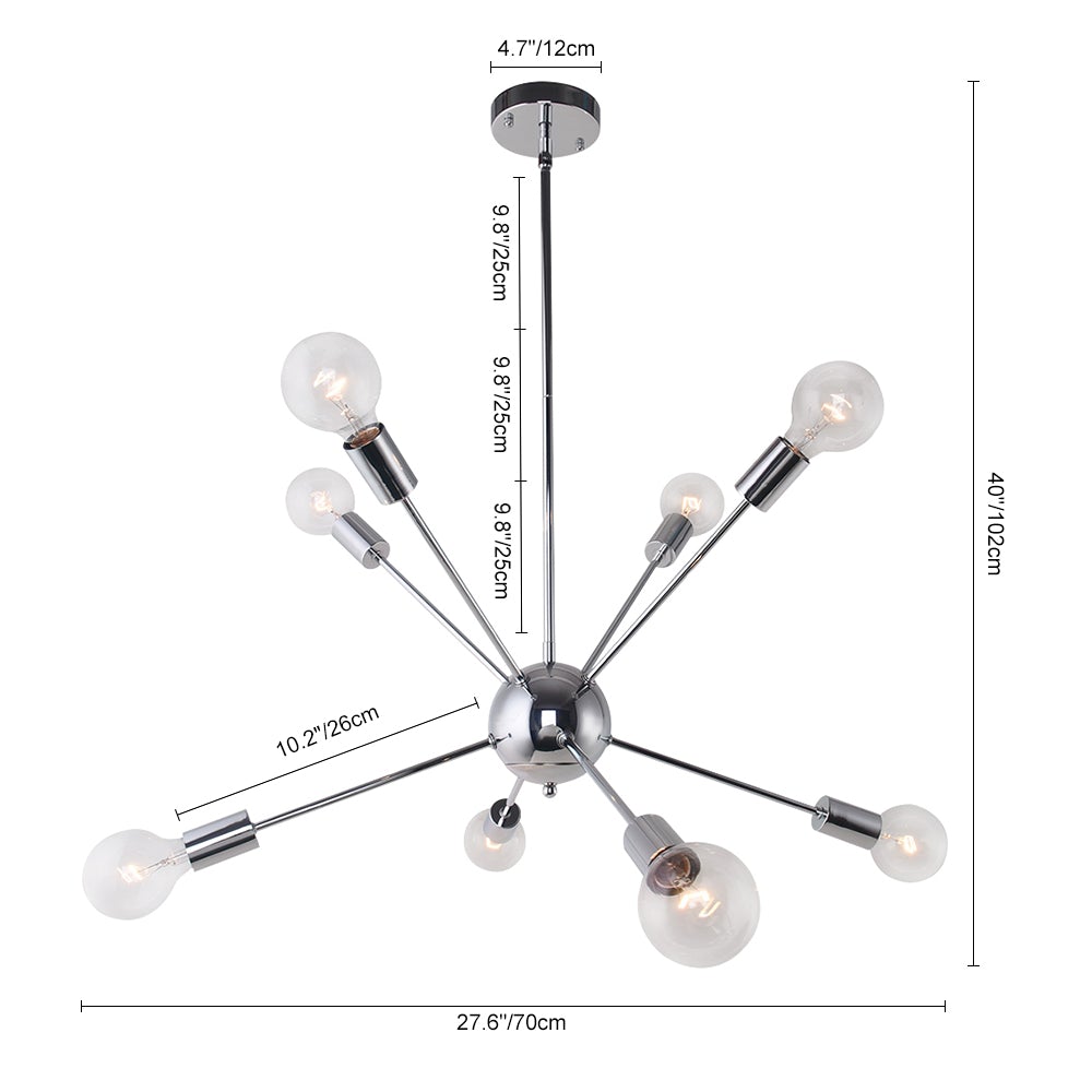 Moderno Candelabro Sputnik de Estilo Medio Siglo