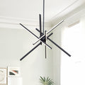Moderno Candelabro Lineal Led Sputnik de 6 Luces de Medio Siglo