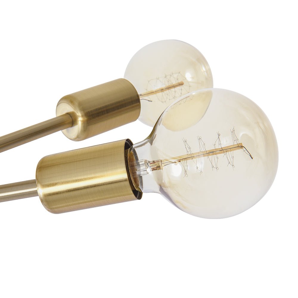 Moderno Semi Flush Mount Sputnik de 6 Luces Estilo Mid-Century