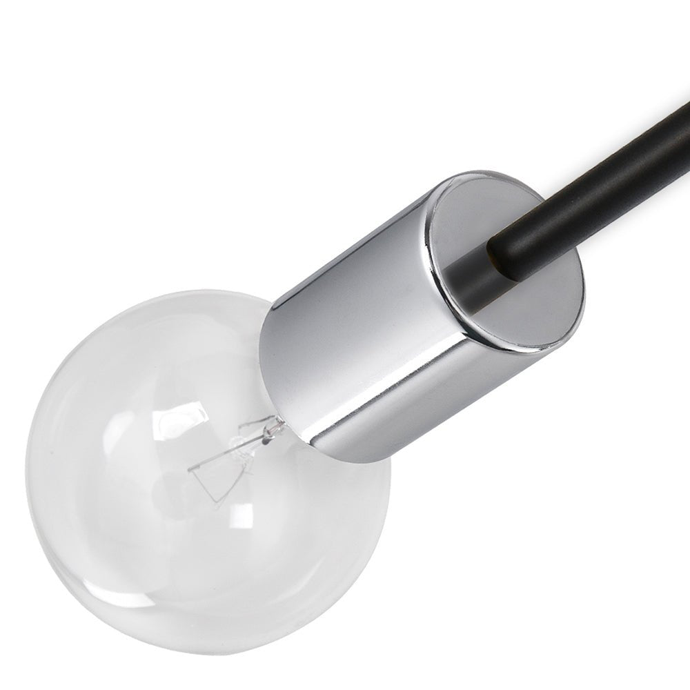 Moderno Semi Flush Mount Sputnik de 6 Luces Estilo Mid-Century