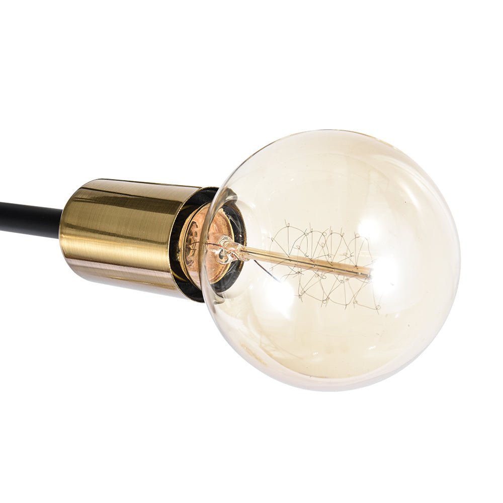 Moderno Semi Flush Mount Sputnik de 6 Luces Estilo Mid-Century