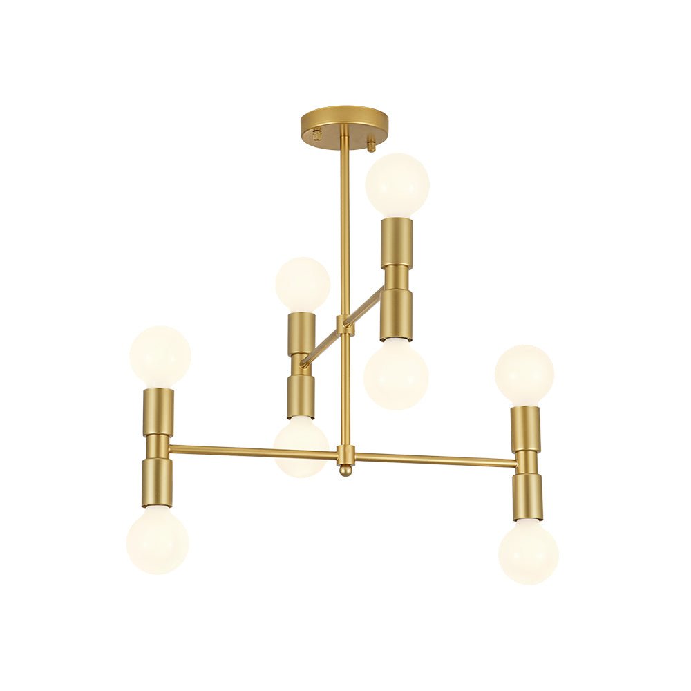 Moderno Semi Flush Mount Sputnik de 8 Luces en Capas