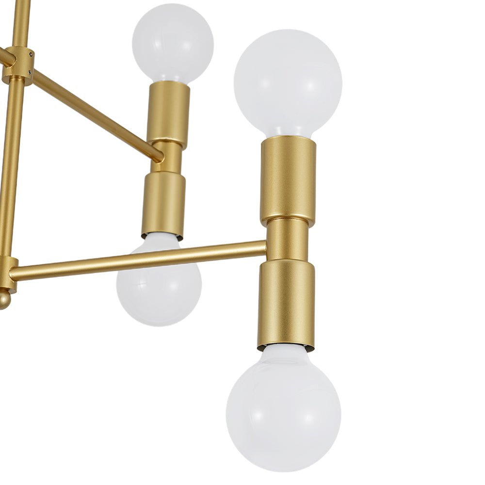 Moderno Semi Flush Mount Sputnik de 8 Luces en Capas