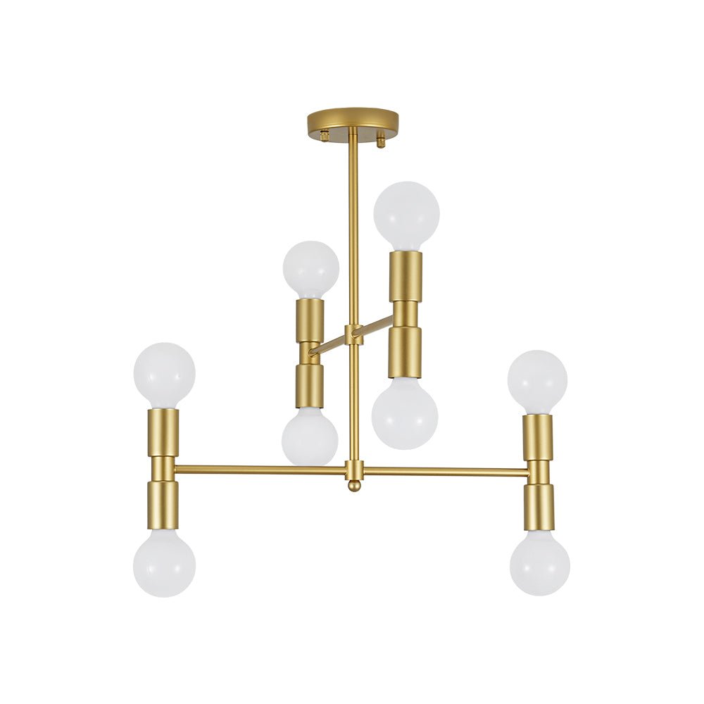 Moderno Semi Flush Mount Sputnik de 8 Luces en Capas