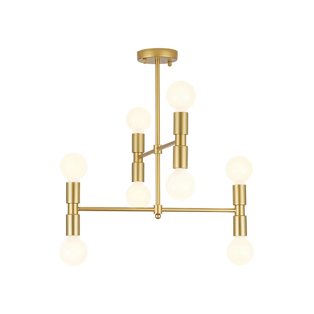Moderno Semi Flush Mount Sputnik de 8 Luces en Capas