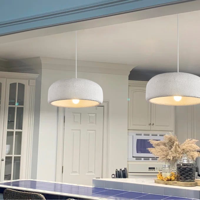Lámpara Colgante Nublada Minimalista Moderna de 1 Luz para Comedor