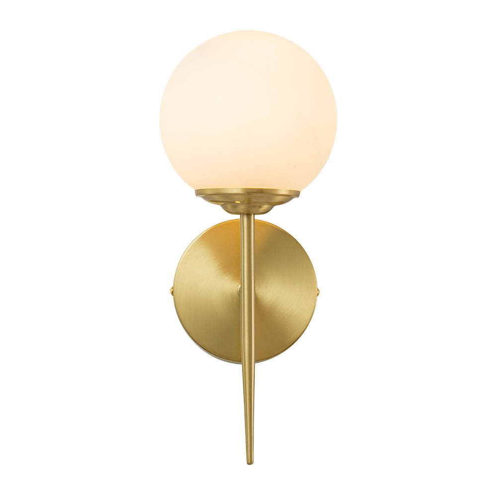 Luz de Pared de Globo de Vidrio Lechoso Moderno Minimalista de 1 Luz