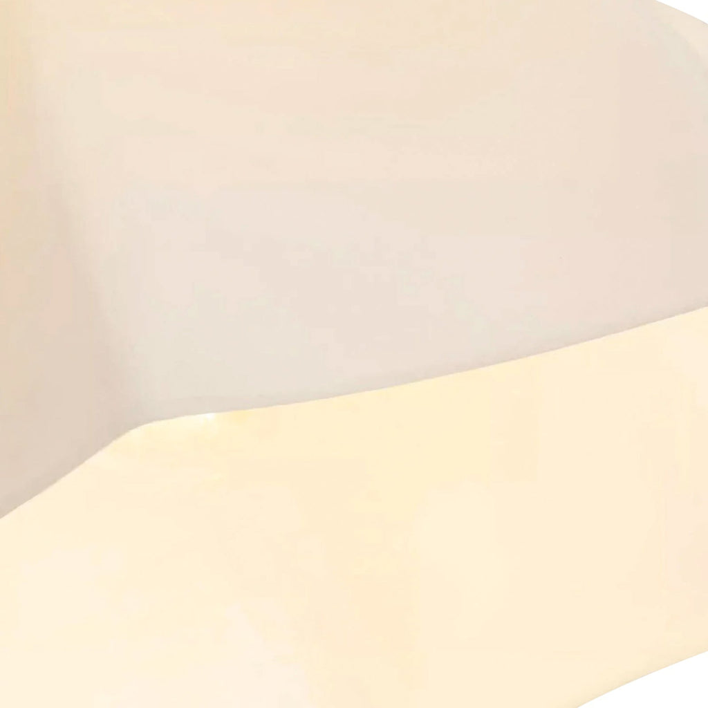 Luz de Techo de Pantalla de Cúpula Blanca con Diseño Escallopado y 1 Luz Minimalista Moderna