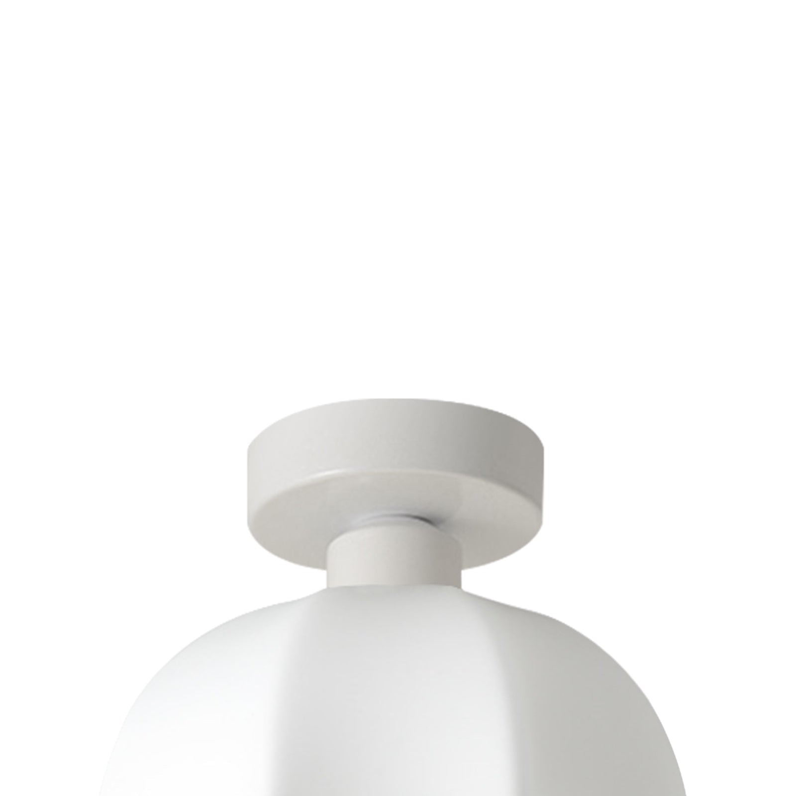 Luz de Techo de Pantalla de Cúpula Blanca con Diseño Escallopado y 1 Luz Minimalista Moderna