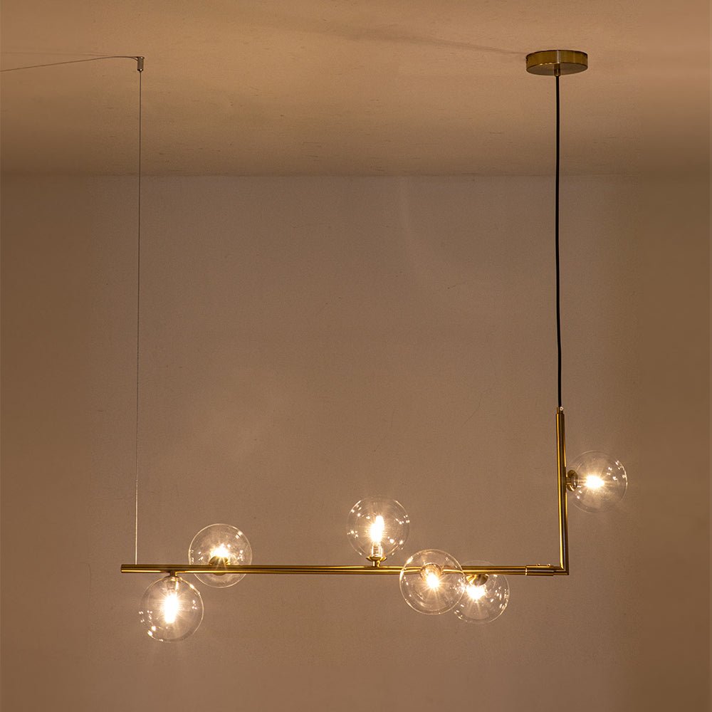 Iluminación Lineal Moderna Minimalista de 6 Luces