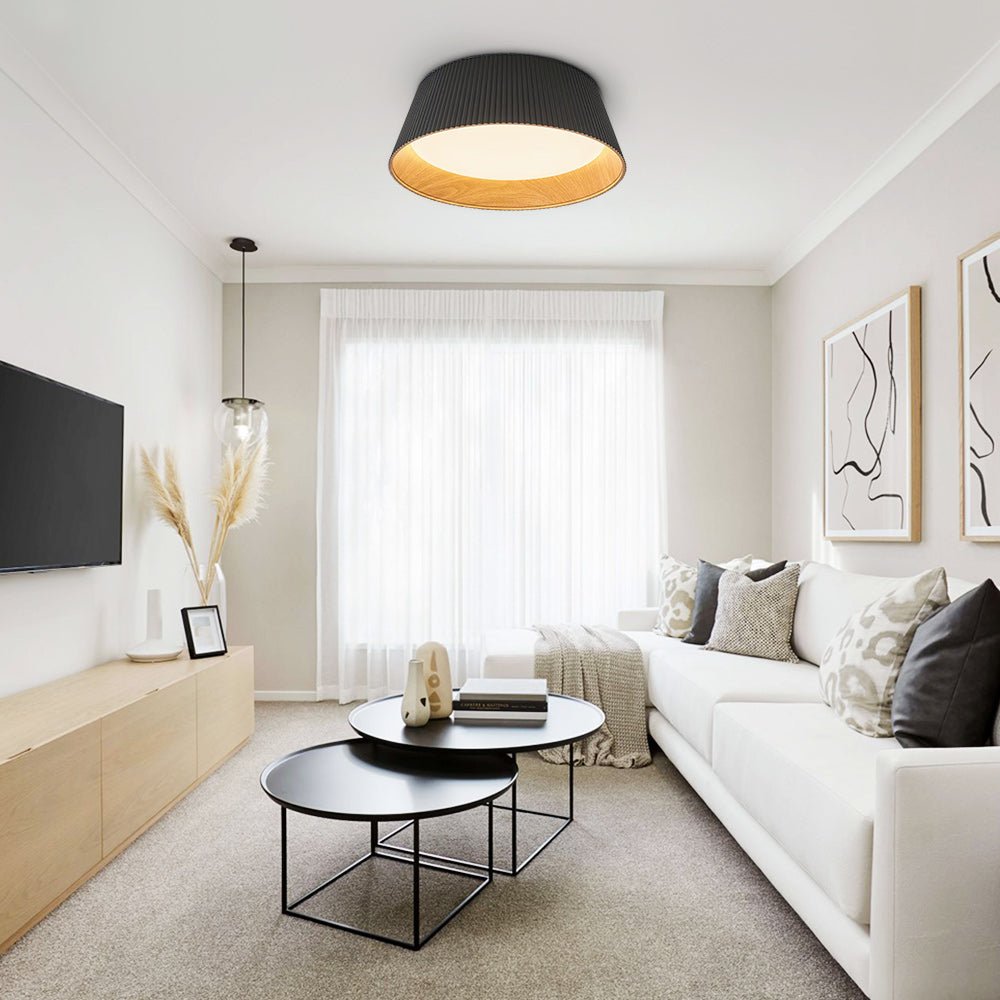 Luz de Techo LED Empotrada Cónica de Grano de Madera Moderna Minimalista