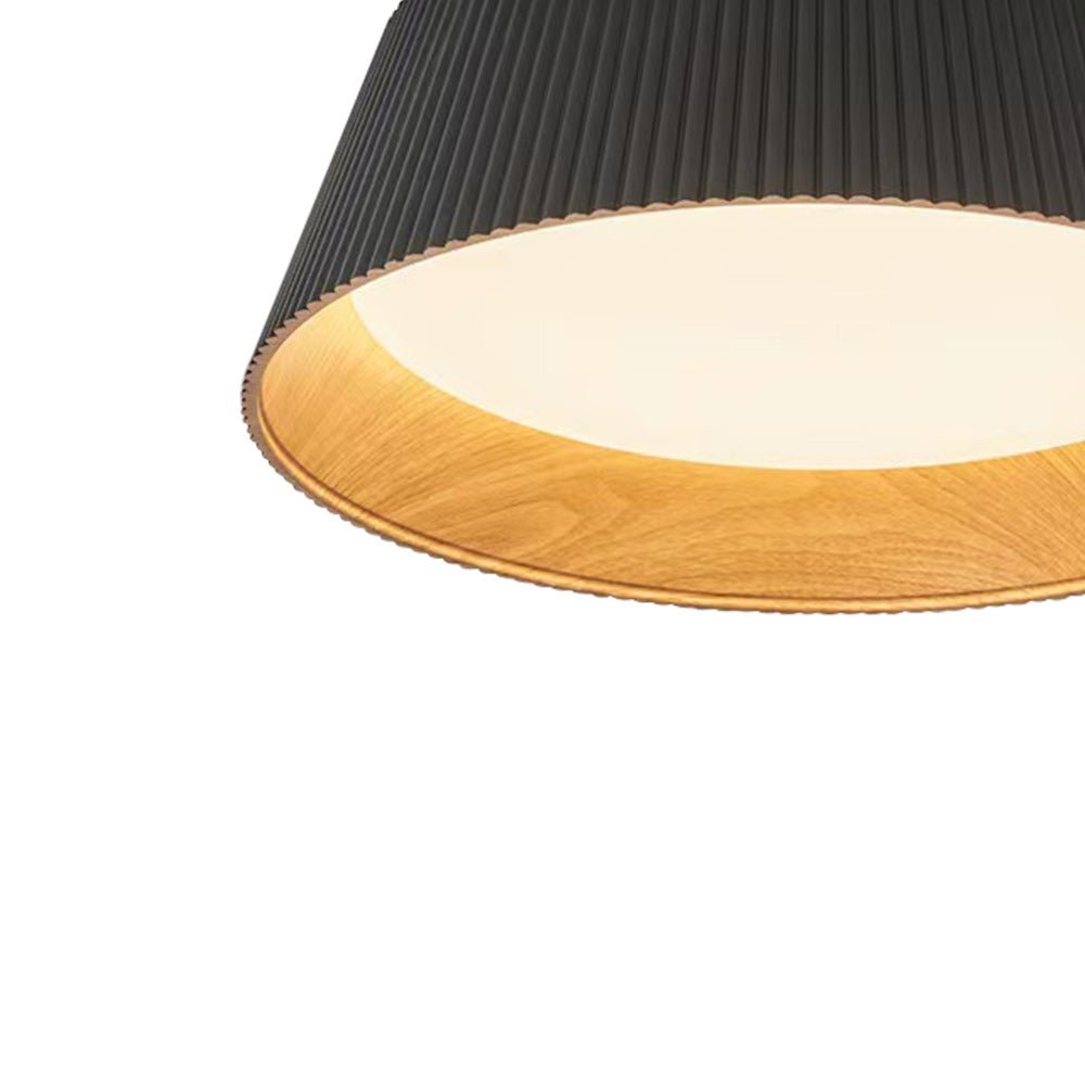 Luz de Techo LED Empotrada Cónica de Grano de Madera Moderna Minimalista