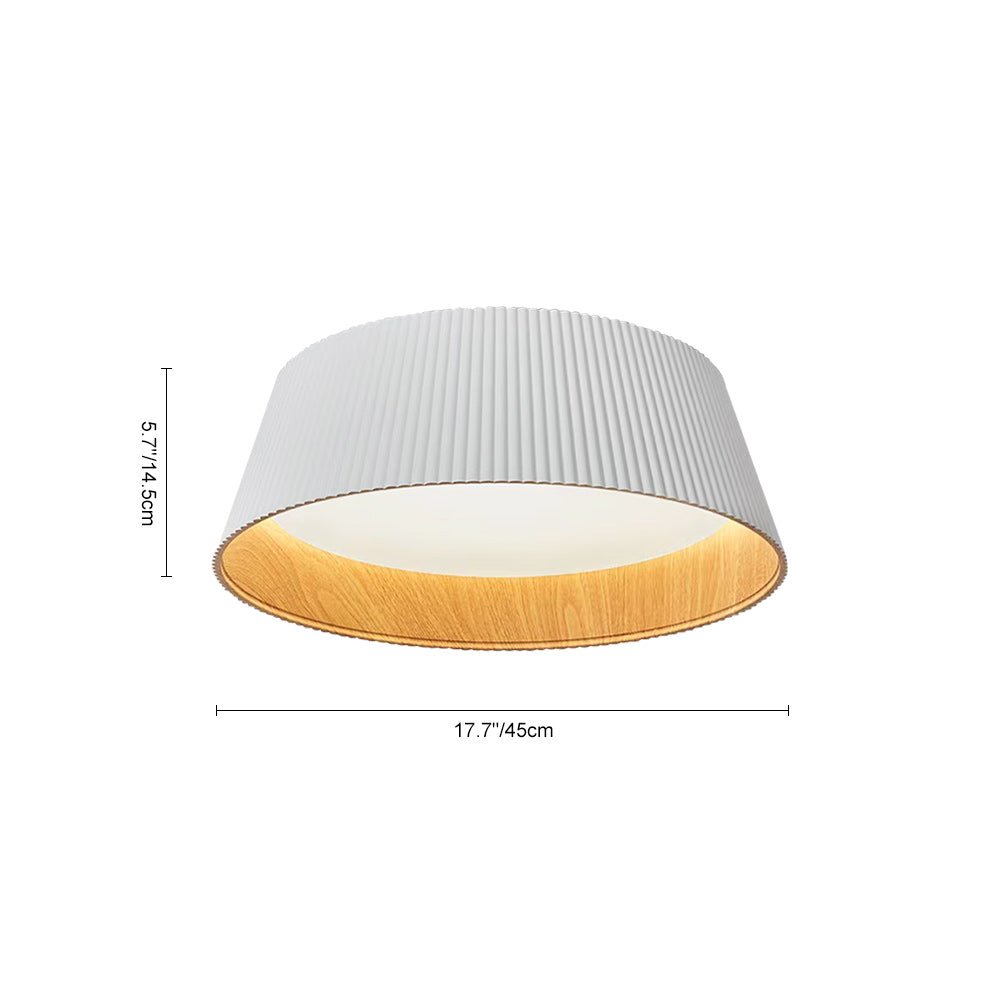 Luz de Techo LED Empotrada Cónica de Grano de Madera Moderna Minimalista