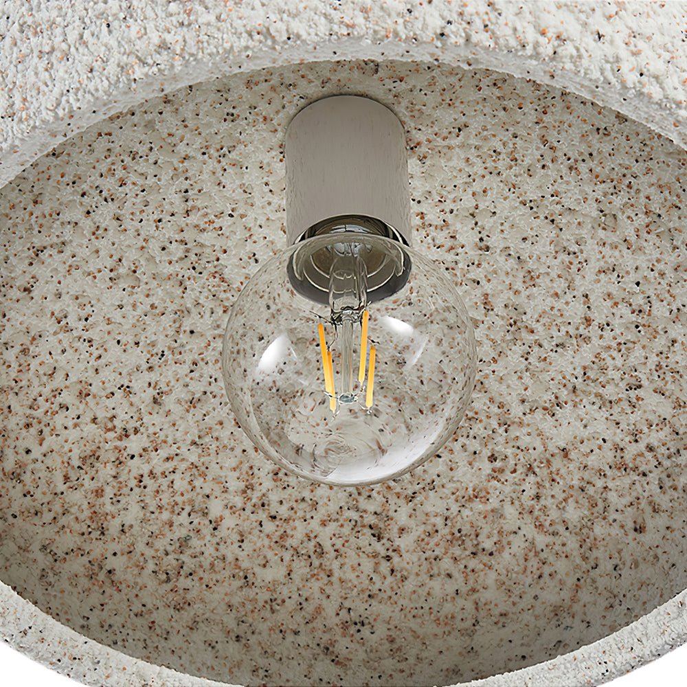 Lámpara de Techo Semi Empotrada con Dome de Superficie de 1 Luz Estilo Nórdico