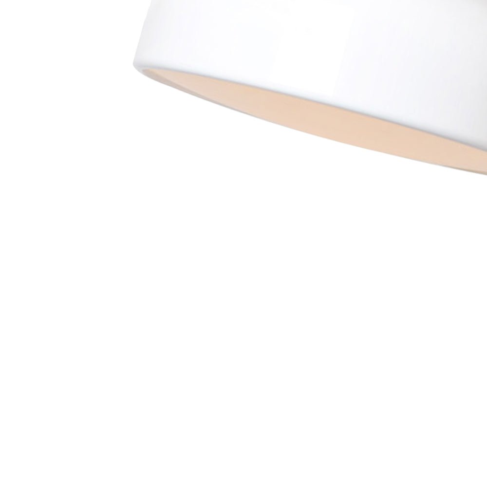 Lámpara colgante de cúpula blanca nórdica de 1 luz