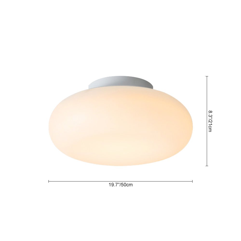 Luz de Techo Semi LED Dimmable en Tres Colores Diseño Hongo Crema Nórdica