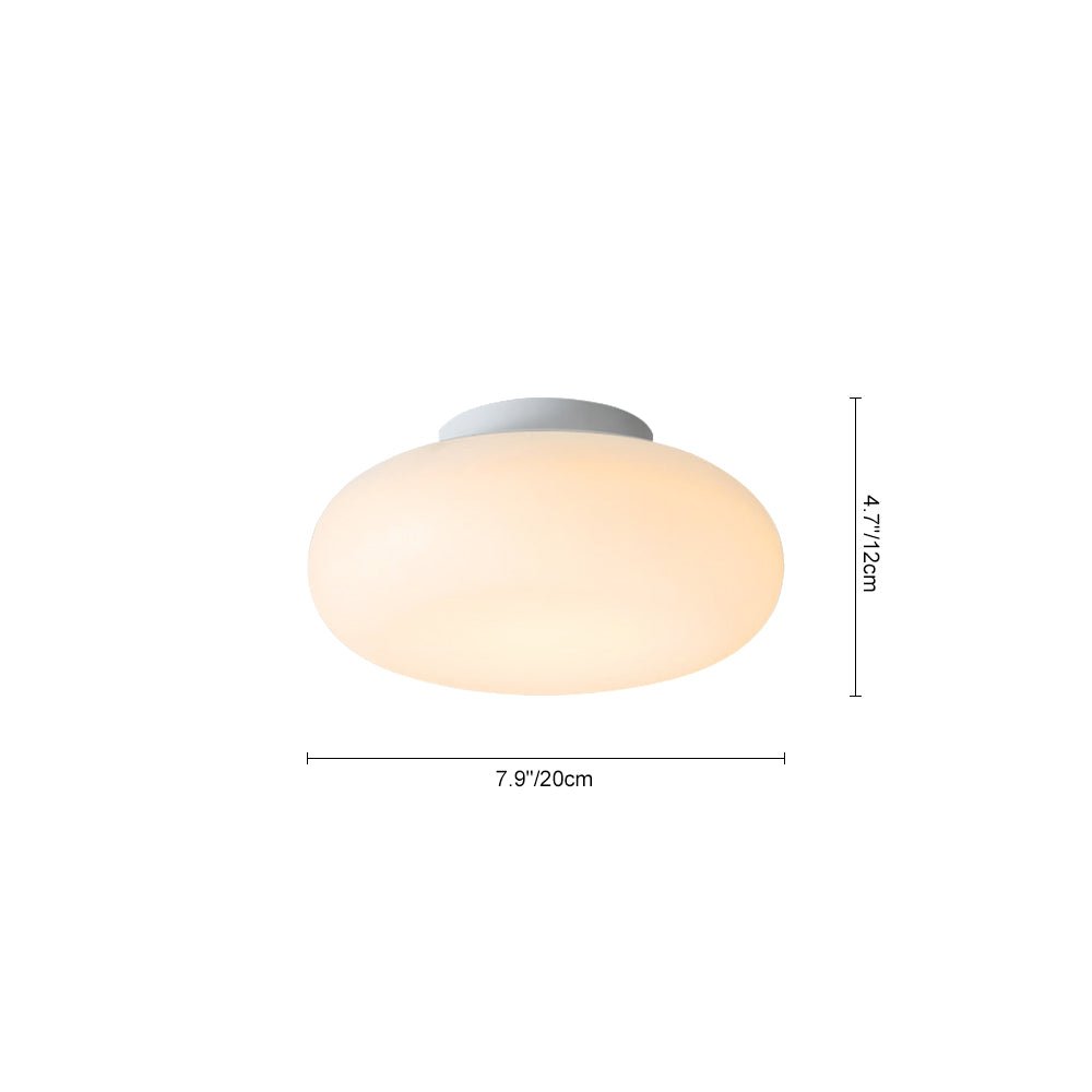 Luz de Techo Semi LED Dimmable en Tres Colores Diseño Hongo Crema Nórdica
