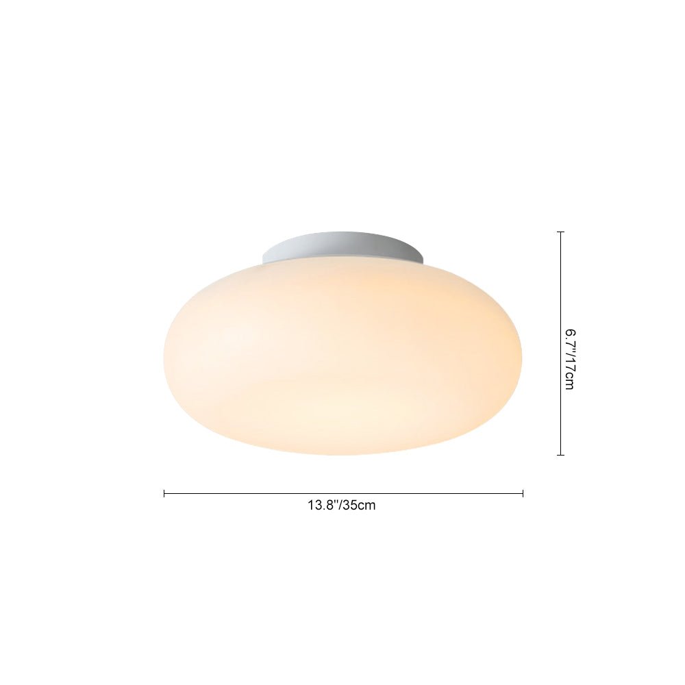 Luz de Techo Semi LED Dimmable en Tres Colores Diseño Hongo Crema Nórdica